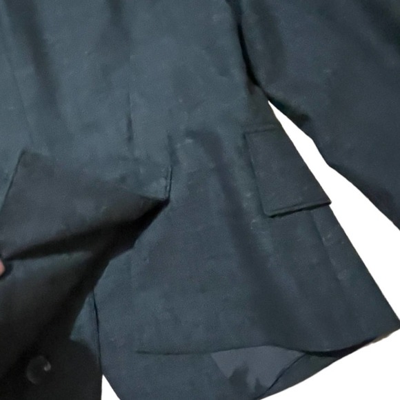 Akris Punto Charcoal Gray Three-Button Wool Blazer Women's Size 10 - Picture 11 of 15